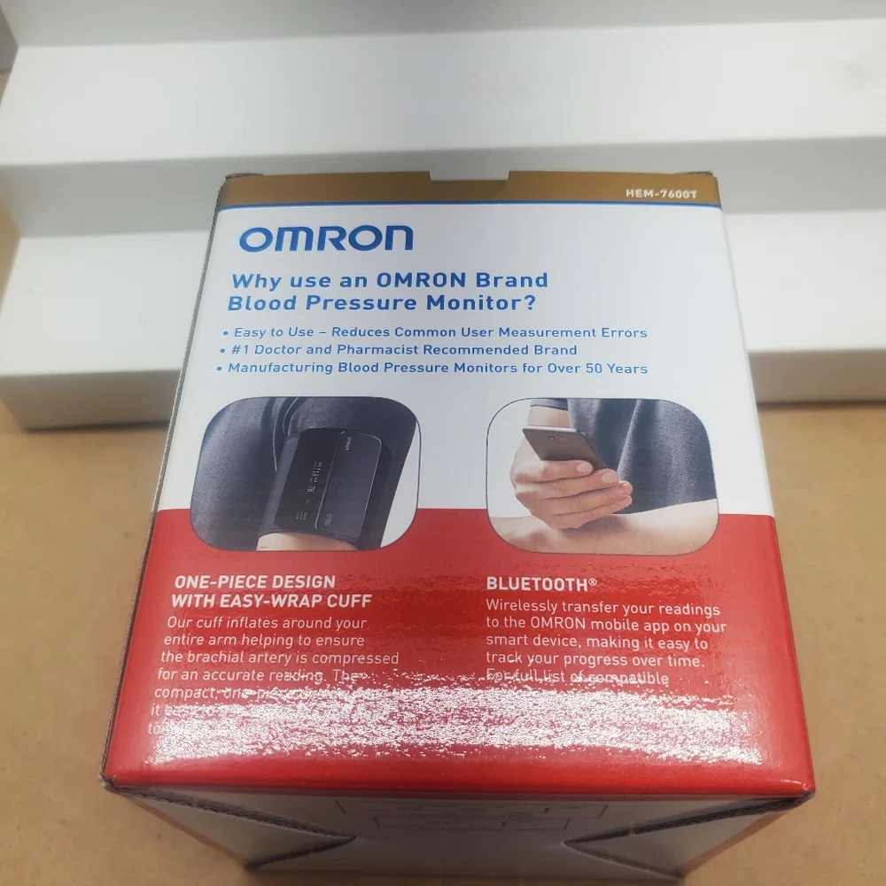 OMRON Evolv HEM-7600T Upper Arm Blood Pressure Monitor Case Bluetooth. Preowned - Picture 9 of 9
